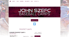 Desktop Screenshot of johnszefcbaseballcamps.com